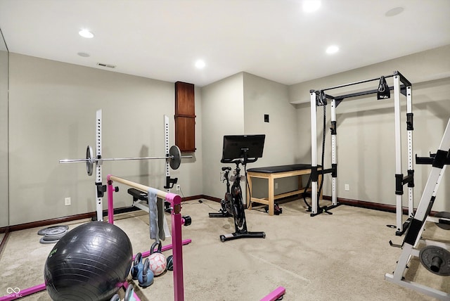 view of exercise room