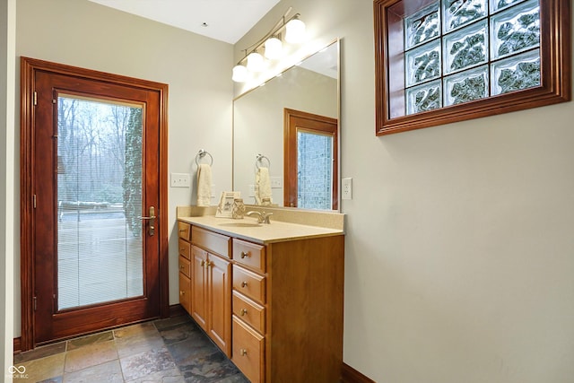 bathroom featuring vanity