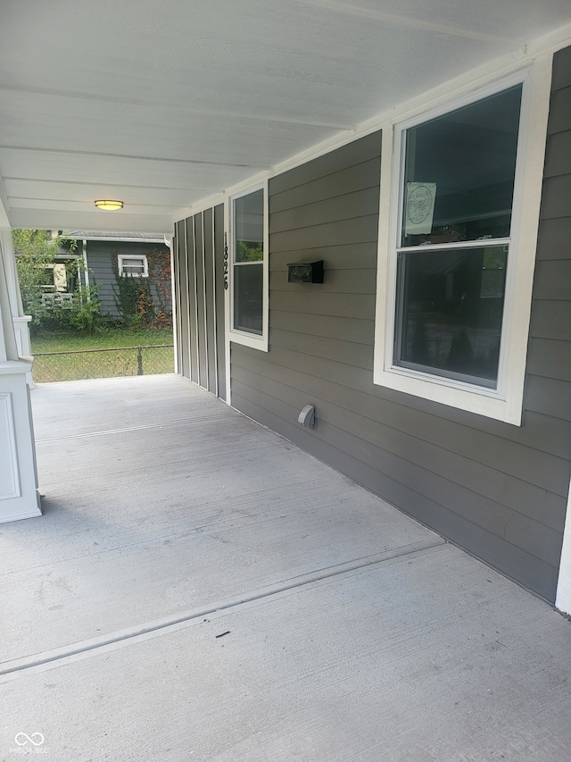 view of patio / terrace featuring covered porch