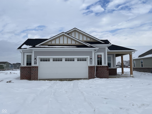 craftsman-style home featuring a garage