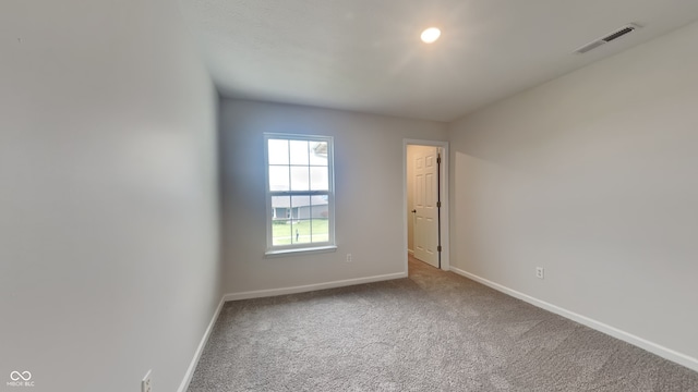 view of carpeted empty room