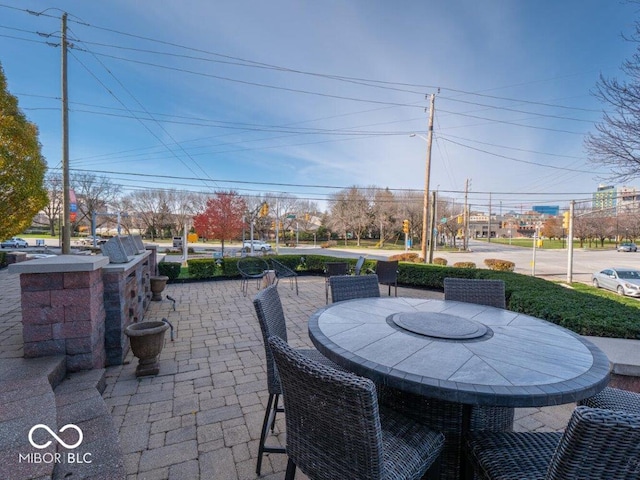 view of patio featuring area for grilling