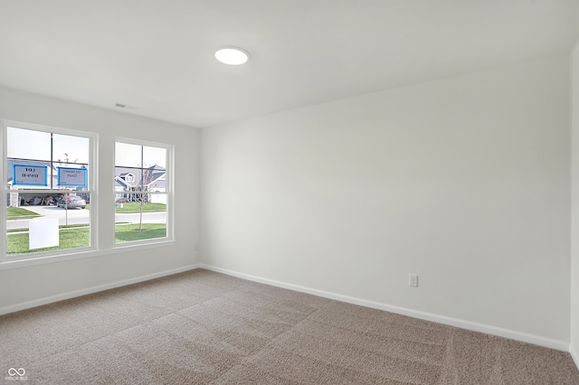 view of carpeted empty room