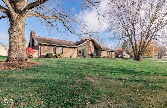 view of home's exterior featuring a lawn