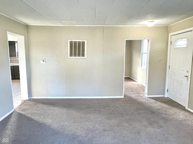 view of carpeted empty room