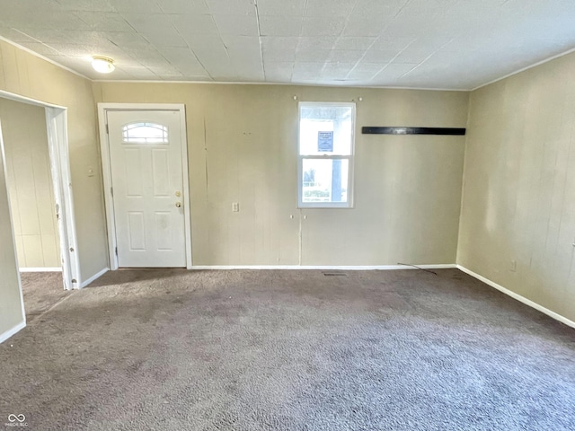 view of carpeted entryway