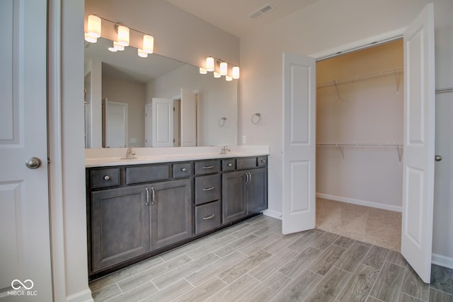 bathroom featuring vanity