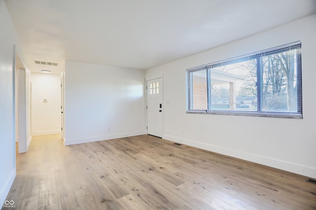 foyer featuring light wood-type flooring