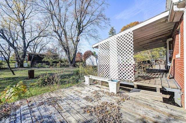 80 S Mickley Ave, Indianapolis, IN 46241 - view of wooden deck