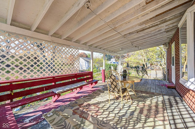 80 S Mickley Ave, Indianapolis, IN 46241 - view of wooden terrace
