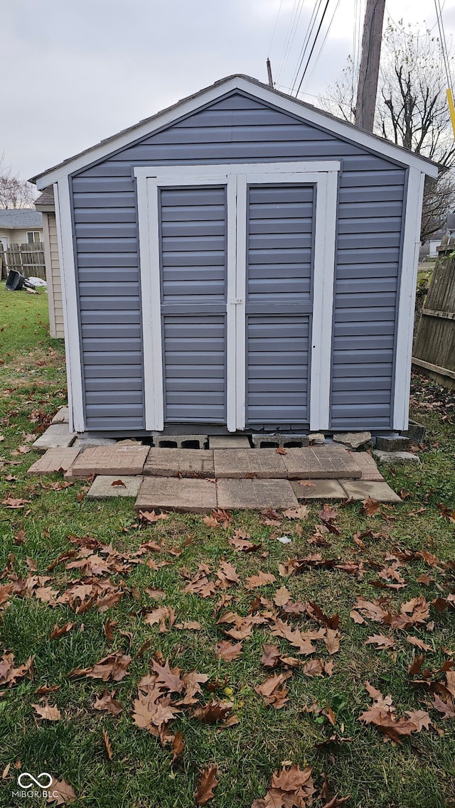 view of outbuilding