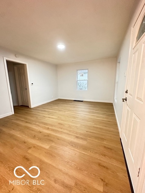 interior space featuring light hardwood / wood-style floors