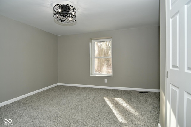 view of carpeted empty room