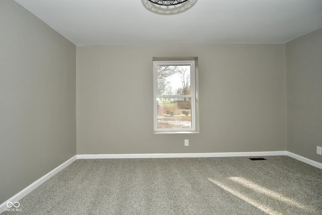 view of carpeted empty room