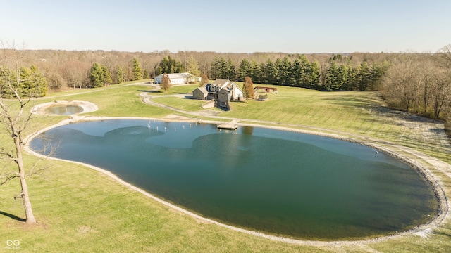 1510 S Greensboro Pike, New Castle, IN 47362 - drone / aerial view featuring a water view