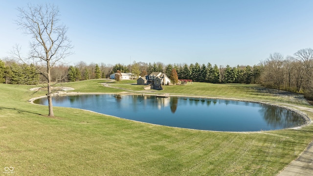 view of water feature