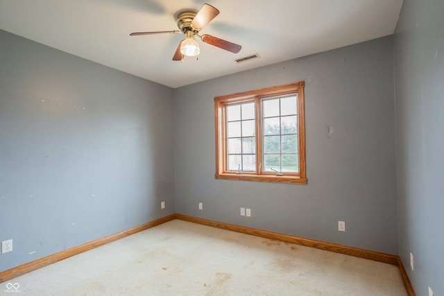 1510 S Greensboro Pike, New Castle, IN 47362 - carpeted empty room with ceiling fan