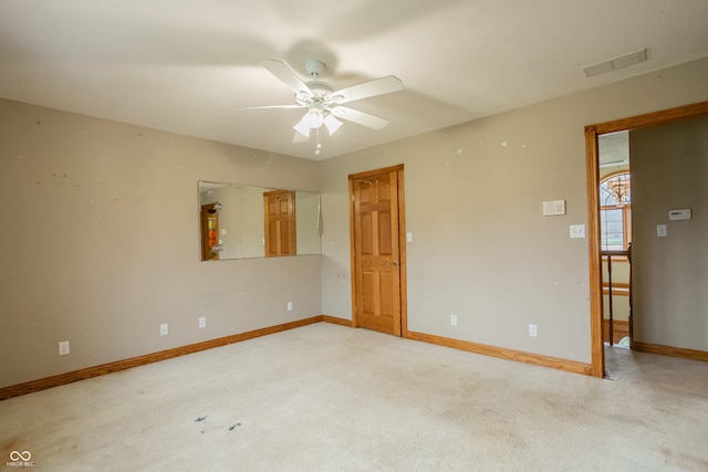 1510 S Greensboro Pike, New Castle, IN 47362 - spare room featuring carpet flooring and ceiling fan