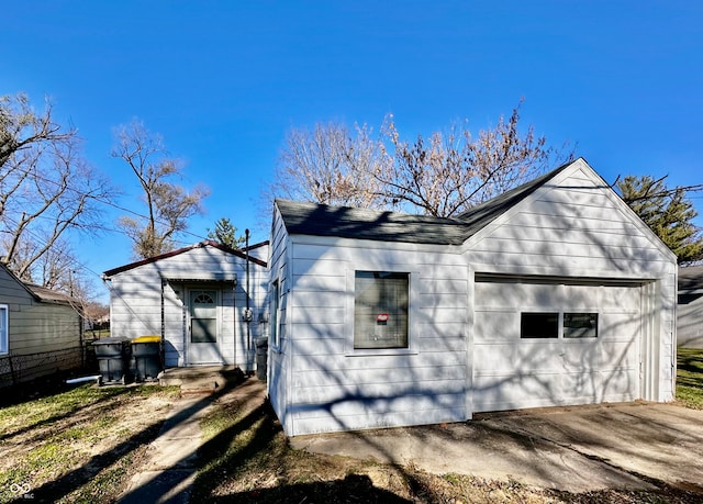 view of side of property