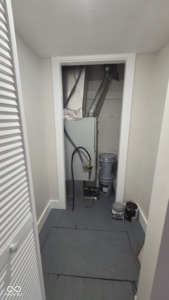 laundry room featuring tile patterned flooring