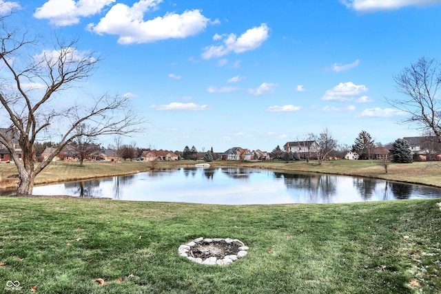 view of water feature