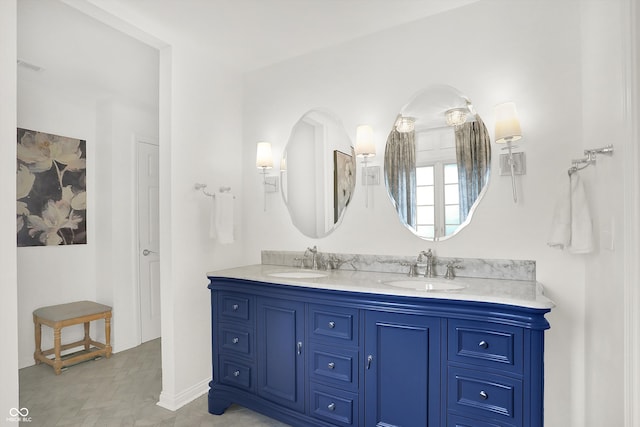 bathroom with vanity