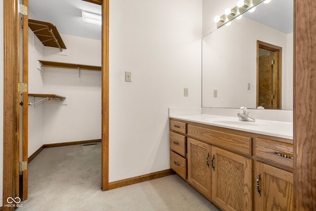 bathroom featuring vanity