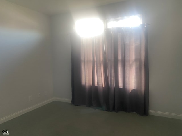 unfurnished room featuring carpet flooring