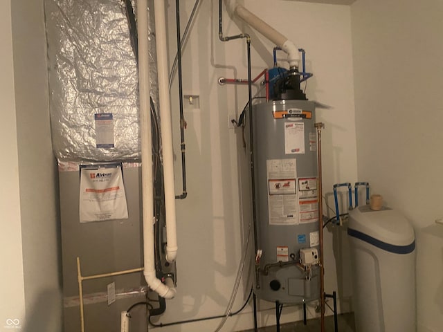 utilities featuring gas water heater