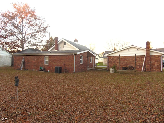 exterior space with central air condition unit