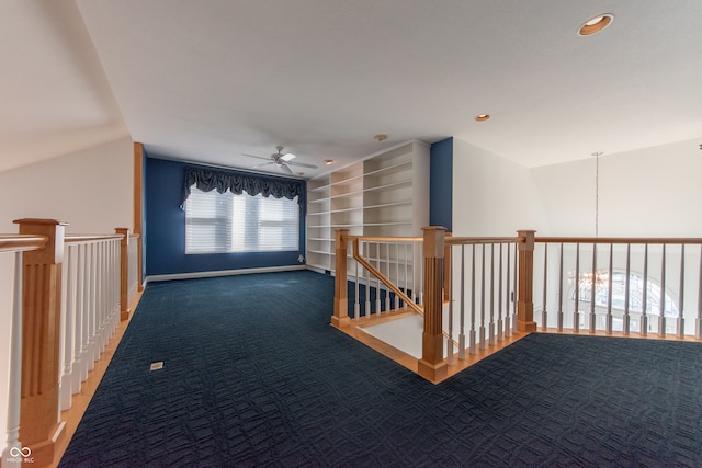 corridor with carpet floors