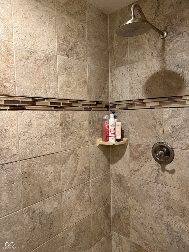 details featuring tiled shower