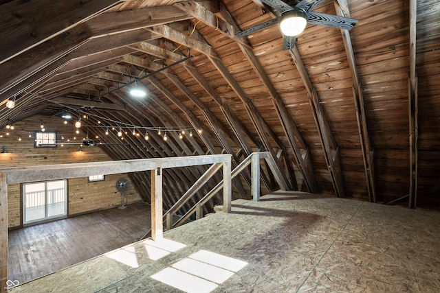 9462 N Rushville Rd, Knightstown, IN 46148 - attic with an upstairs landing