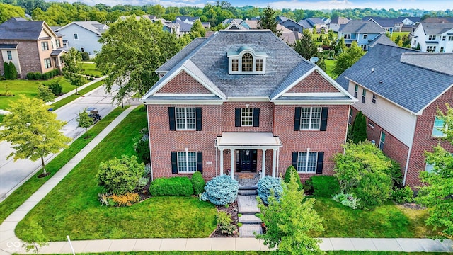 view of front of house with a front yard