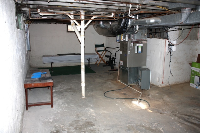 view of basement