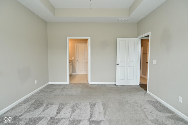 17345 Northam Dr, Westfield, IN 46074 - unfurnished bedroom featuring visible vents, ensuite bath, baseboards, and carpet