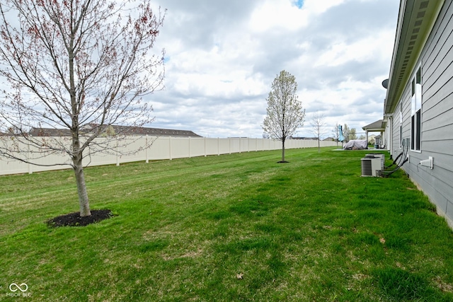 17345 Northam Dr, Westfield, IN 46074 - view of yard featuring fence and central AC unit