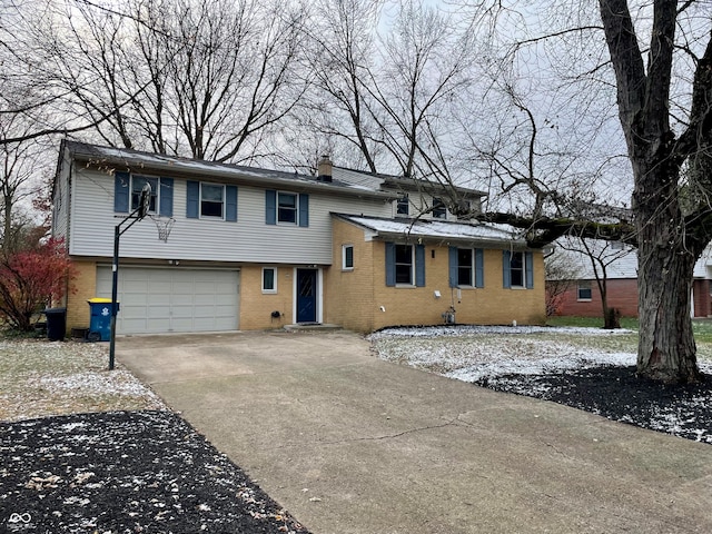 view of front of house featuring a garage