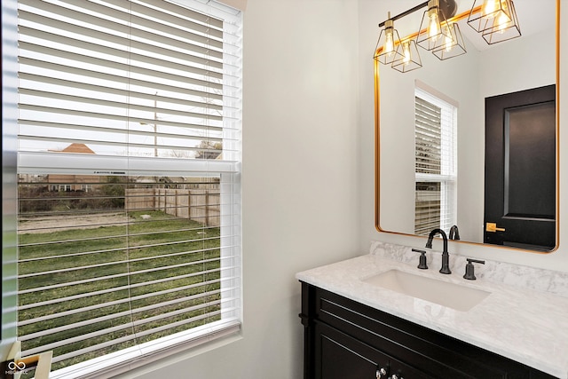 bathroom featuring vanity