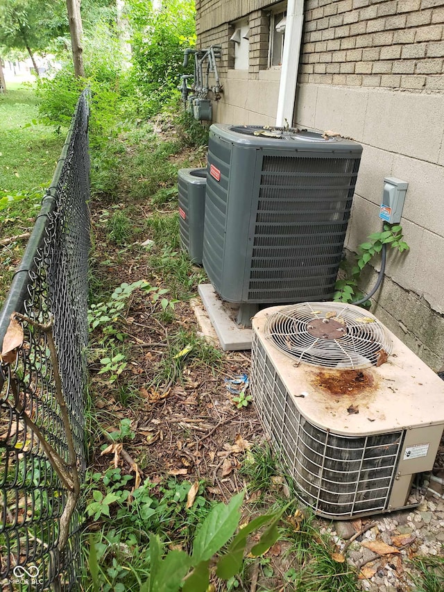 exterior details featuring central AC unit