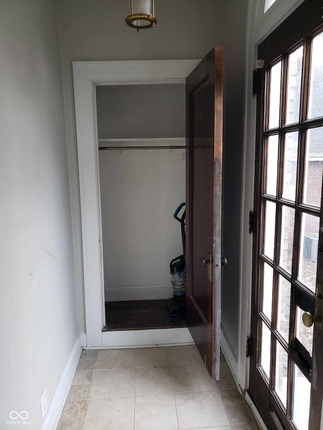 interior space featuring tile patterned floors