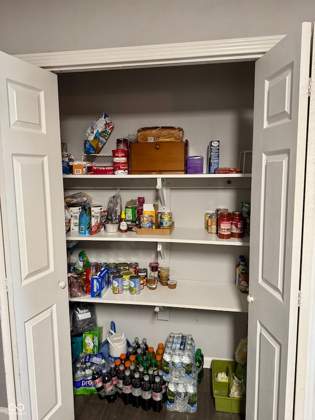 view of pantry