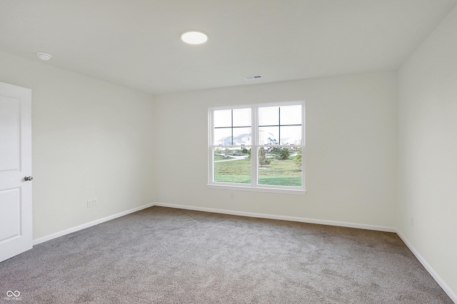 view of carpeted empty room