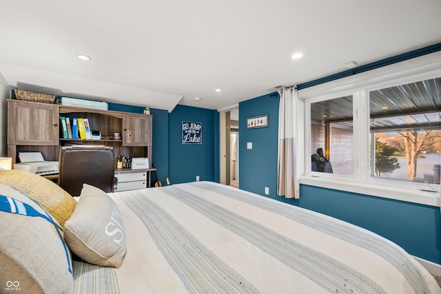 9454 Raintree Dr S, Columbus, IN 47201 - bedroom featuring recessed lighting