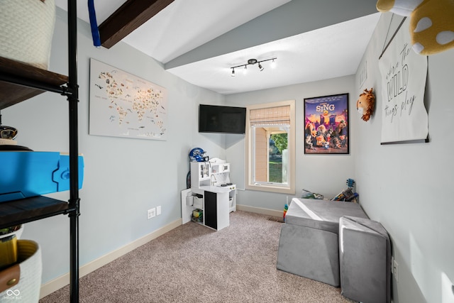 9454 Raintree Dr S, Columbus, IN 47201 - rec room featuring carpet flooring and baseboards