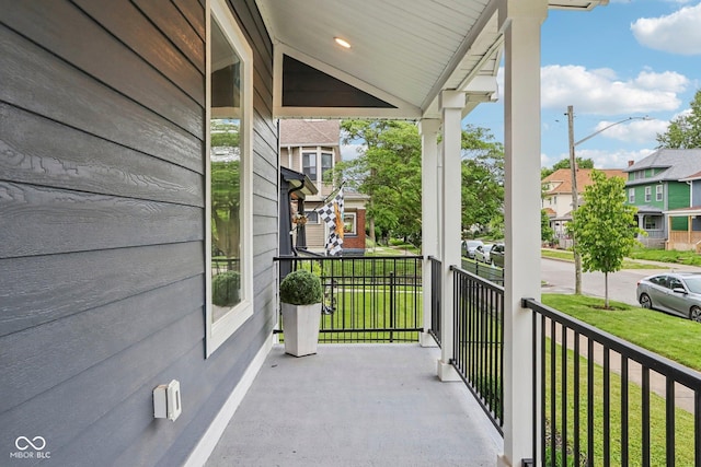 560 Jefferson Ave, Indianapolis, IN 46201 - covered porch with a residential view