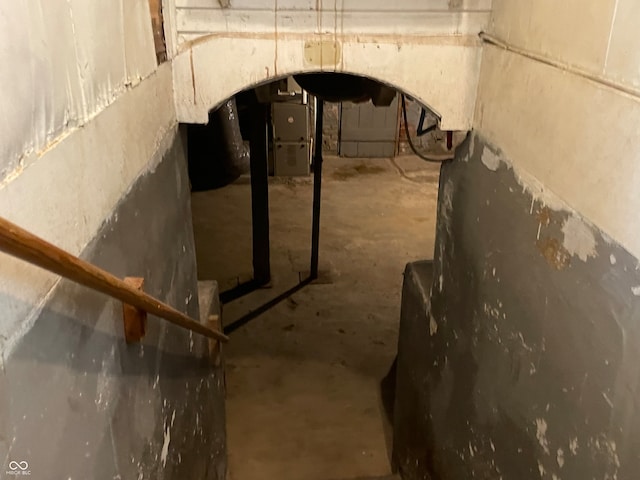 view of basement