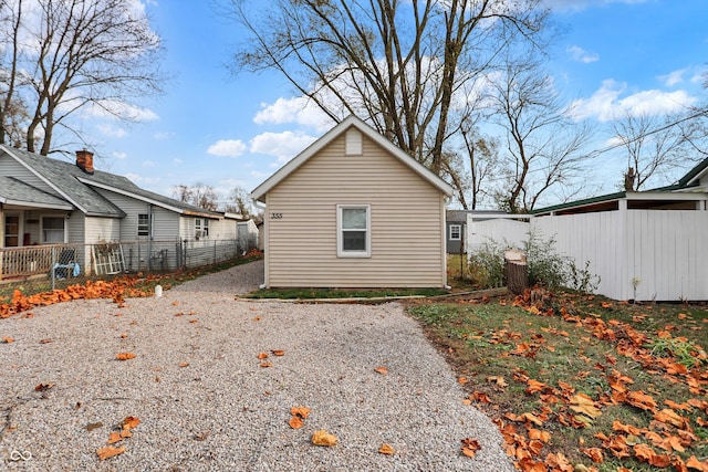 view of side of property