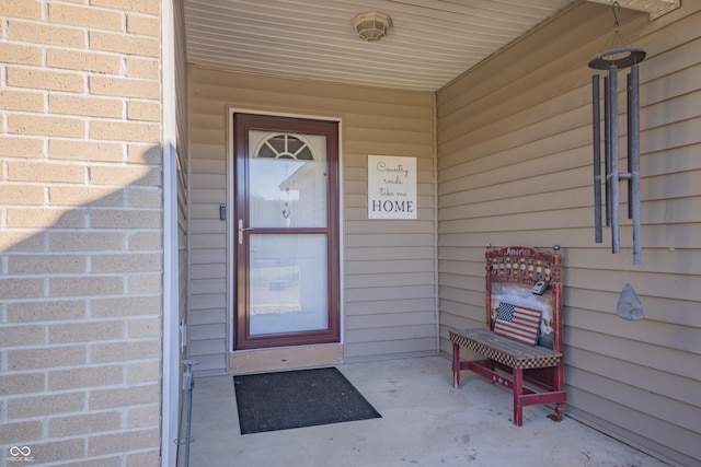 view of exterior entry