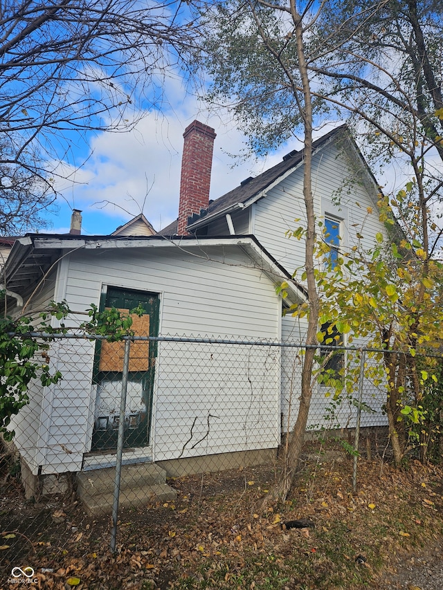 view of side of property